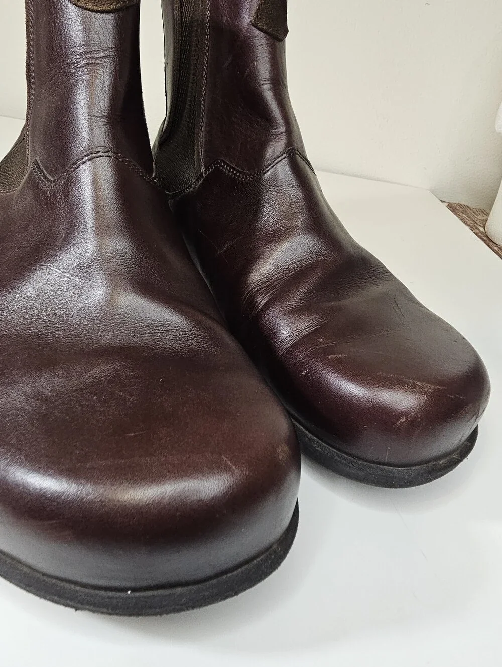 Birkenstock Footprints Leather  Boots/ Size 44 Made In Portugal